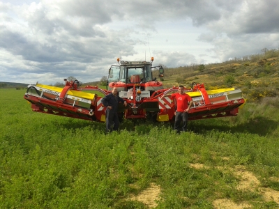 Entregada una segadora Pöttinger Novacat X8 ED en Palencia